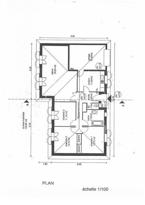 Maison traditionnelle - 104 m² - 4 pièces