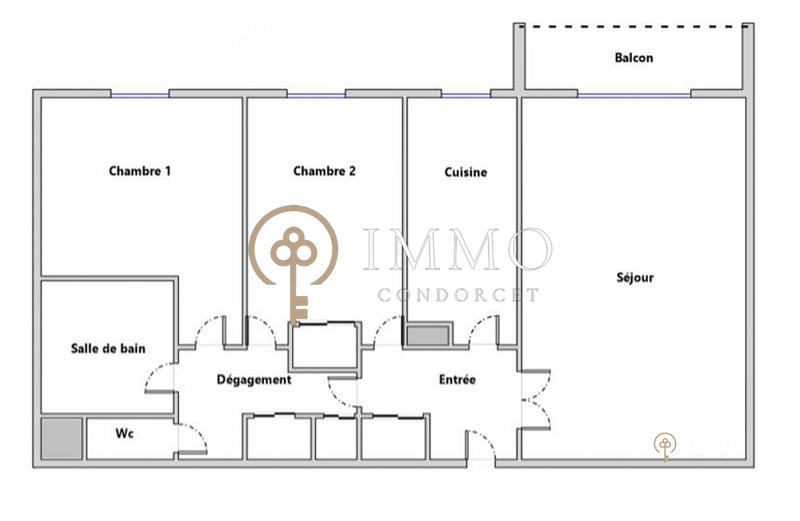Appartement - 68 m² - 3 pièces