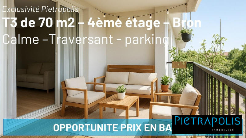 Appartement - 70 m² - 3 pièces