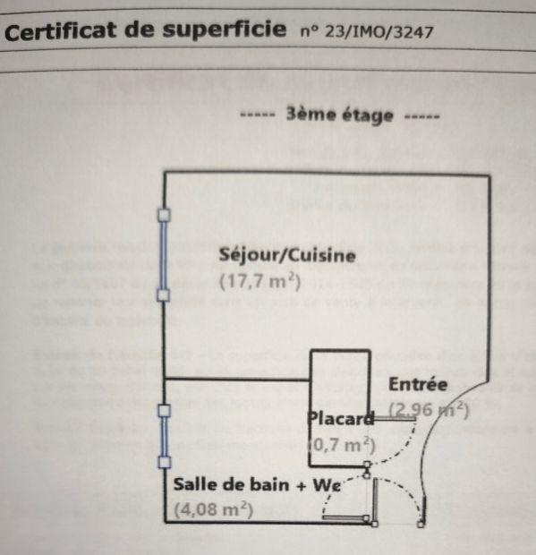 Appartement - 25 m² - 1 pièce