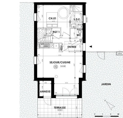 Maison - 101 m² - 5 pièces