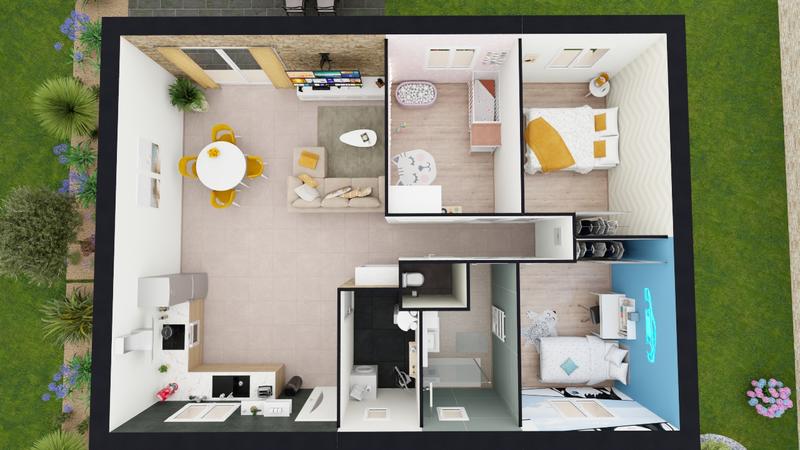 Maison - 85 m² - 4 pièces