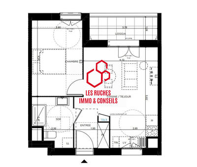 Appartement - 42 m² - 2 pièces