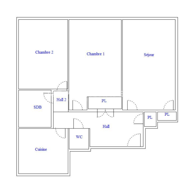 Appartement - 75 m² - 3 pièces