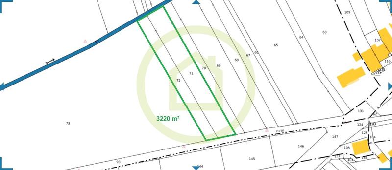 Terrain constructible - 3 220 m²