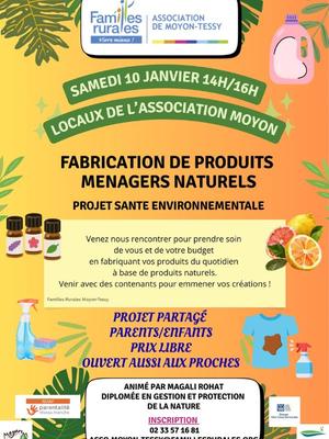 Fabrication de produits ménagers naturels