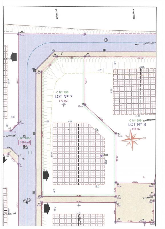 Terrain constructible - 570 m²