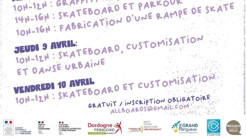 Ateliers skateboard ou customisation
