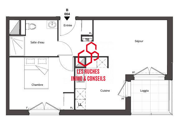 Appartement - 44 m² - 2 pièces