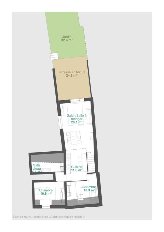 Appartement - 67 m² - 3 pièces