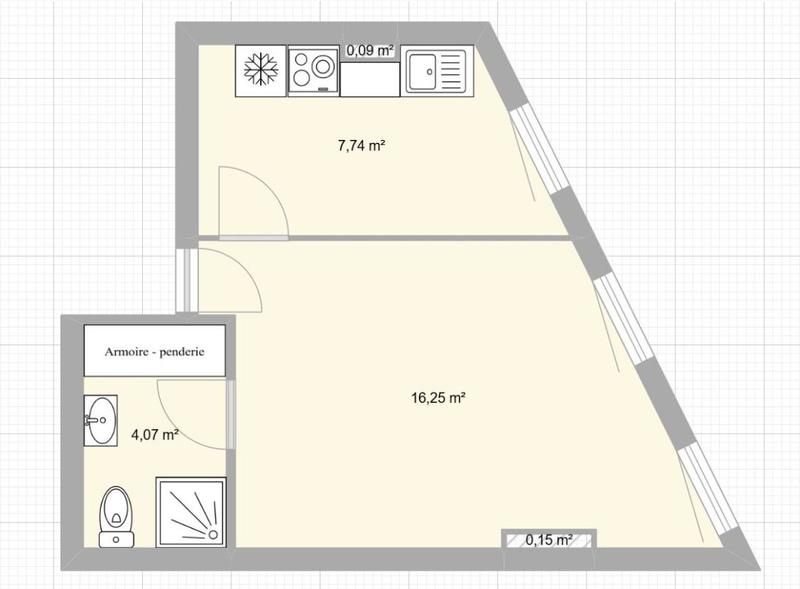 Appartement - 30 m² - 2 pièces