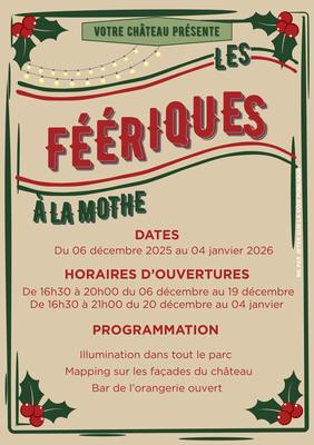 Les Féériques de Noël au Château de la Mothe-Chandeniers