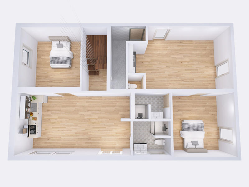 Immeuble - 216 m² - 2 pièces