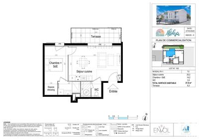 Appartement - 37 m² - 2 pièces