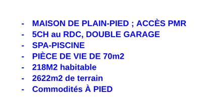 Maison de maîtres - 218 m² - 9 pièces