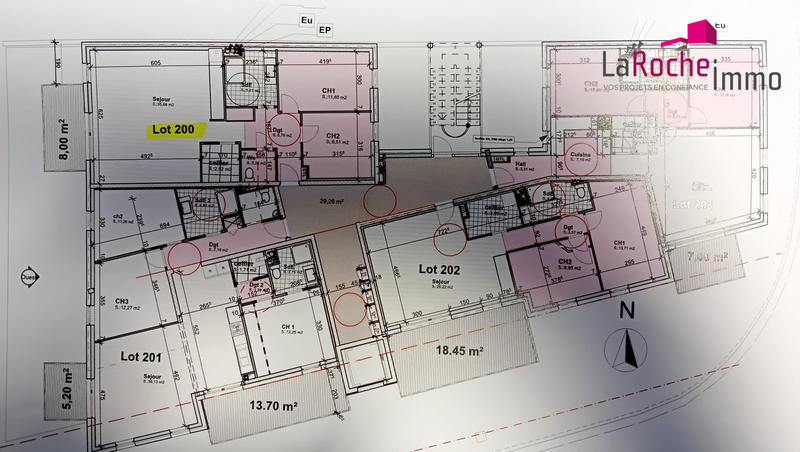Appartement - 74 m² - 3 pièces