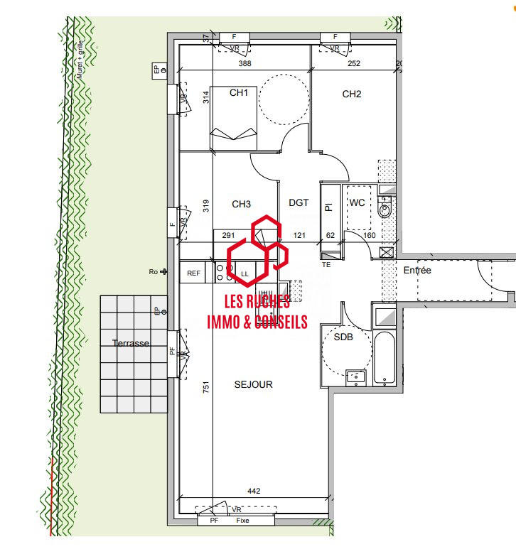 Appartement - 84 m² - 4 pièces