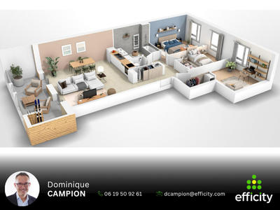 Appartement - 85 m² - 4 pièces