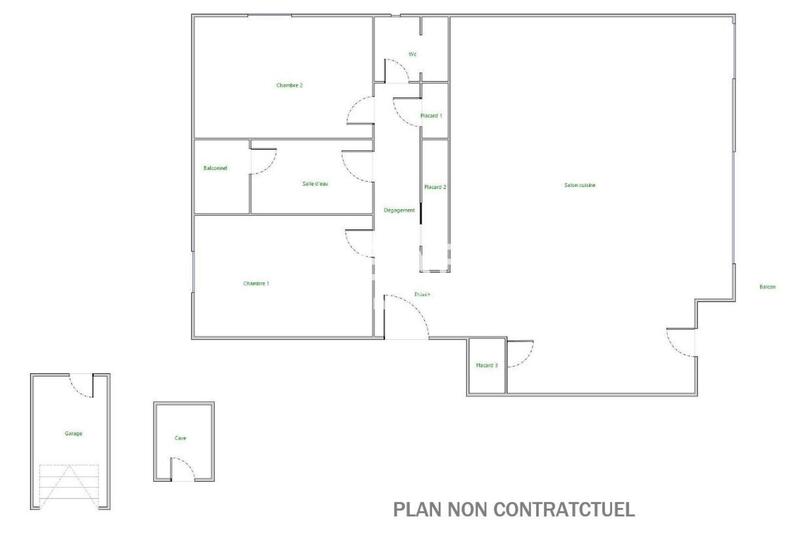 Appartement - 70 m² - 4 pièces