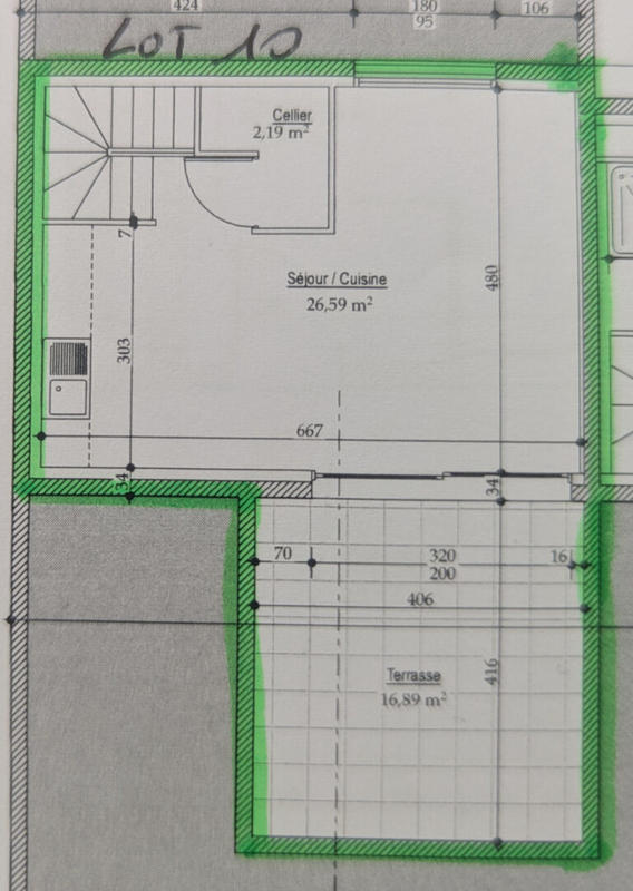 Appartement - 71 m² - 3 pièces