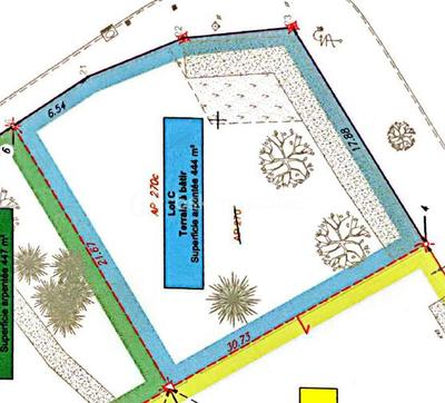 Terrain - 444 m²