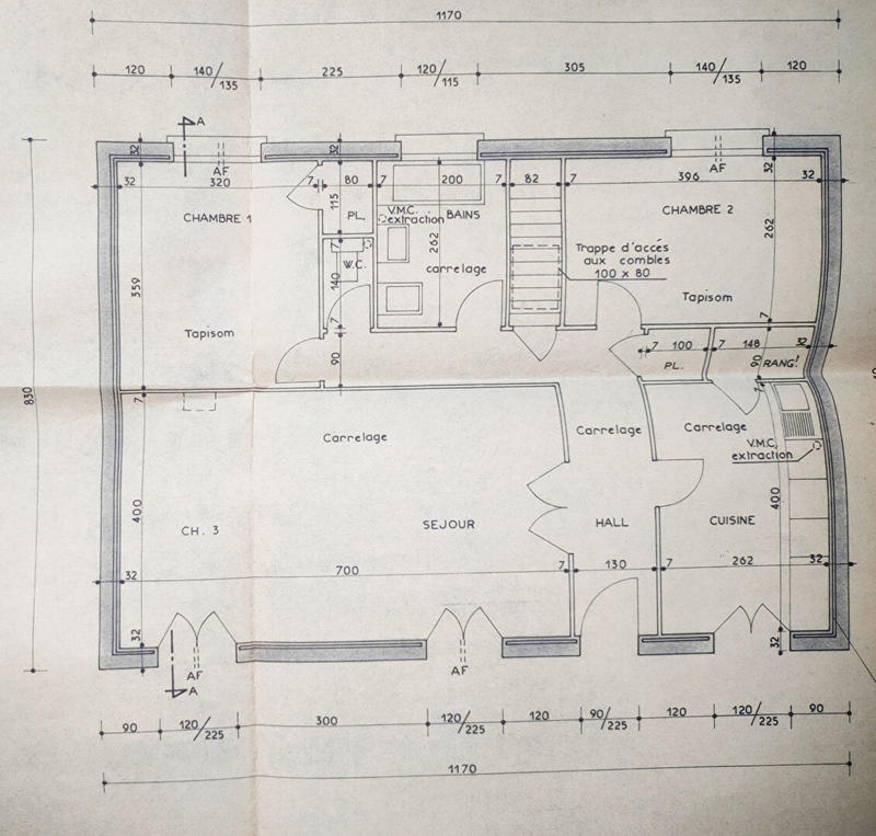 Maison - 80 m² - 4 pièces