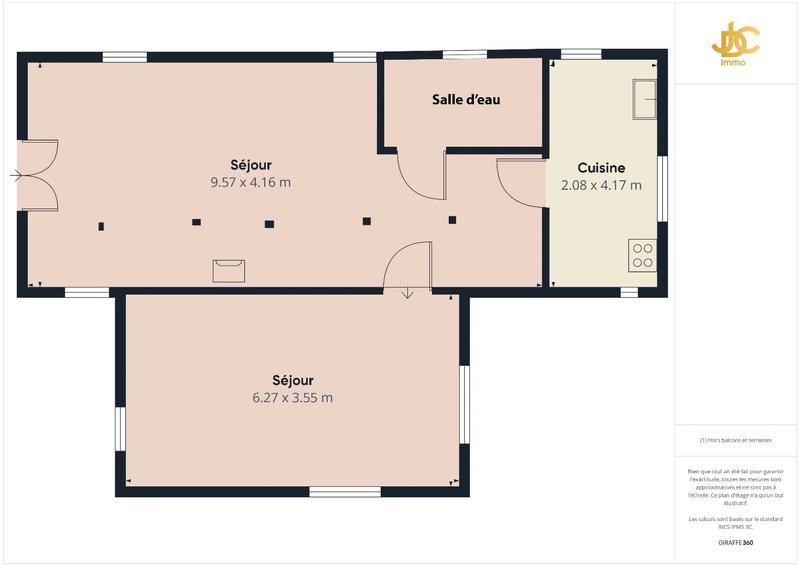 Maison - 68 m² - 3 pièces