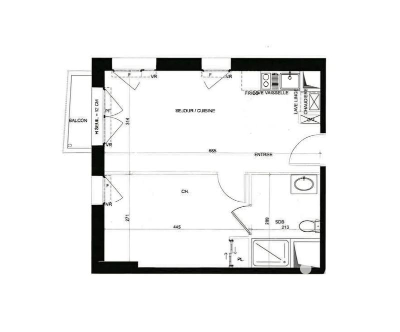 Appartement - 39 m² - 2 pièces