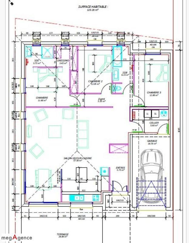 Maison - 125 m² - 6 pièces