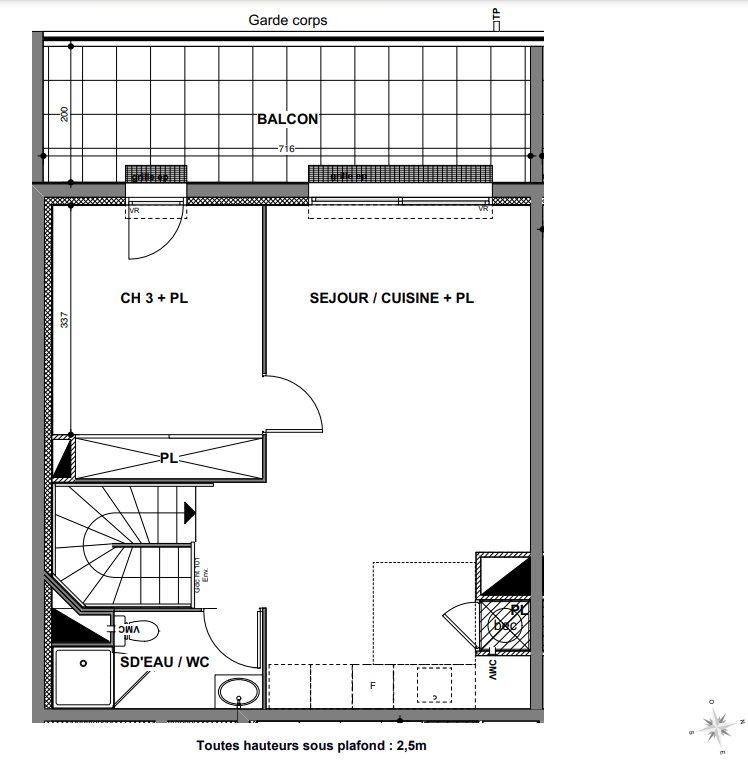 Duplex - 82 m² - 4 pièces