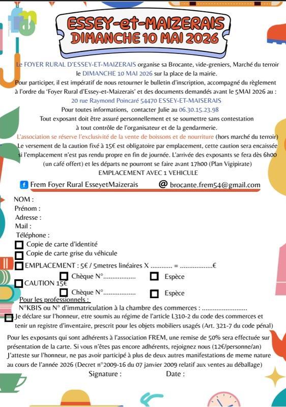 Brocante - vide-grenier et marché des producteurs