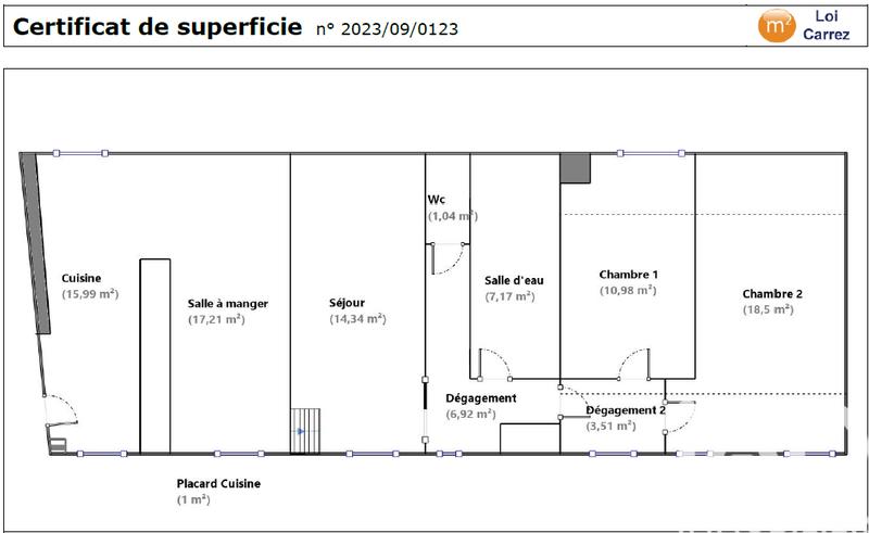 Appartement - 97 m² - 4 pièces