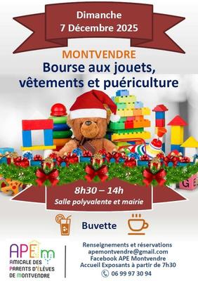 Bourse aux jouets, vêtements et puériculture