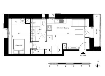 Appartement - 41 m² - 2 pièces
