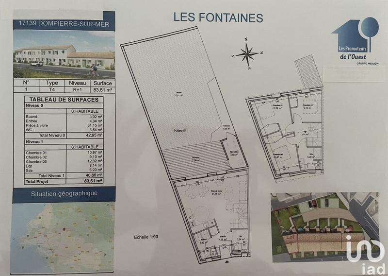 Maison - 86 m² - 4 pièces