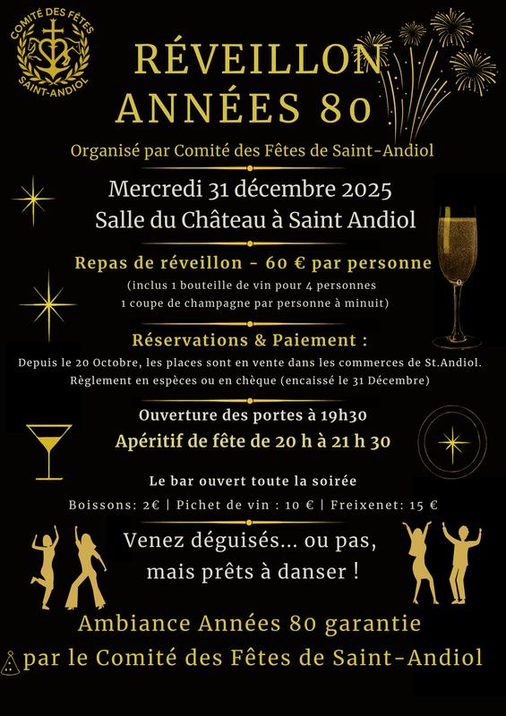 Réveillon du jour de l'an années 80