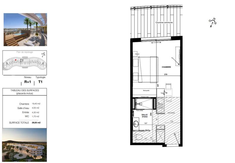 Appartement - 29 m² - 1 pièce