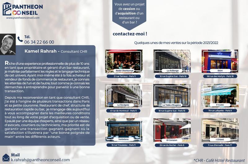 Fonds de commerce - Hôtellerie / Restauration - 100 m²