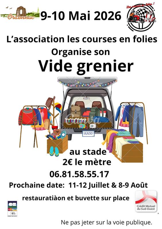 Vide-greniers 2026 les Courses en folie