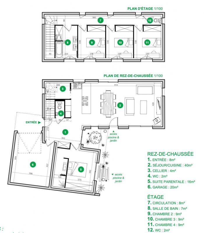 Maison - 135 m² - 5 pièces