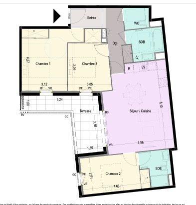 Appartement - 82 m² - 4 pièces