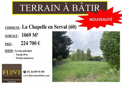Terrain constructible - 1 069 m²