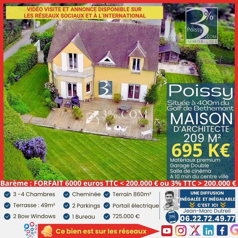 Maison - 196 m² - 7 pièces