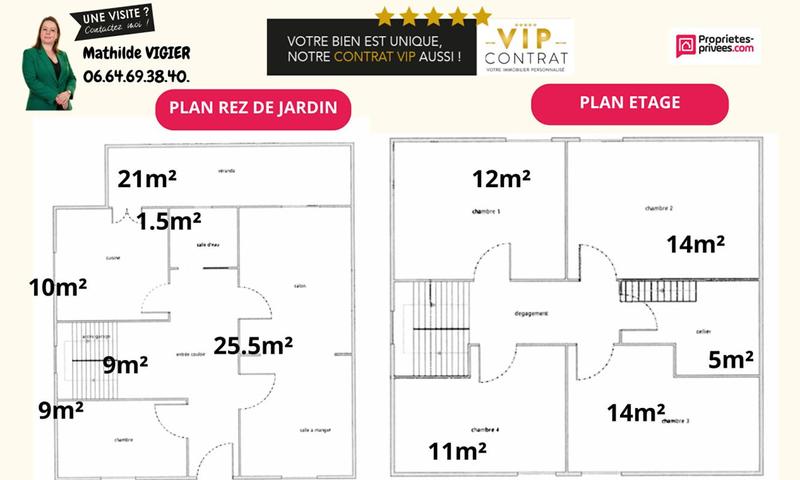 Maison - 110 m² - 6 pièces