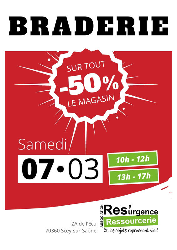 Braderie à la ressourcerie