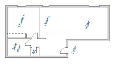 Appartement - 47 m² - 2 pièces