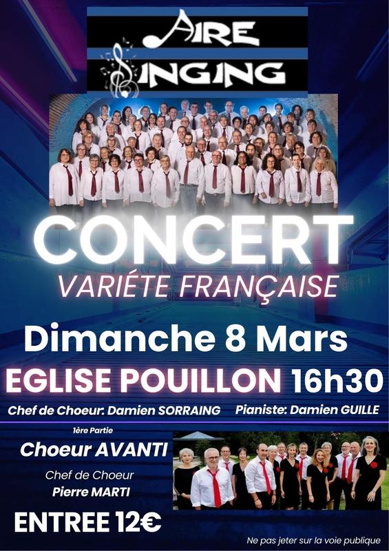 Aire Singing et Avanti Chantent a Pouillon