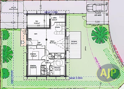 Maison - 95 m² - 5 pièces