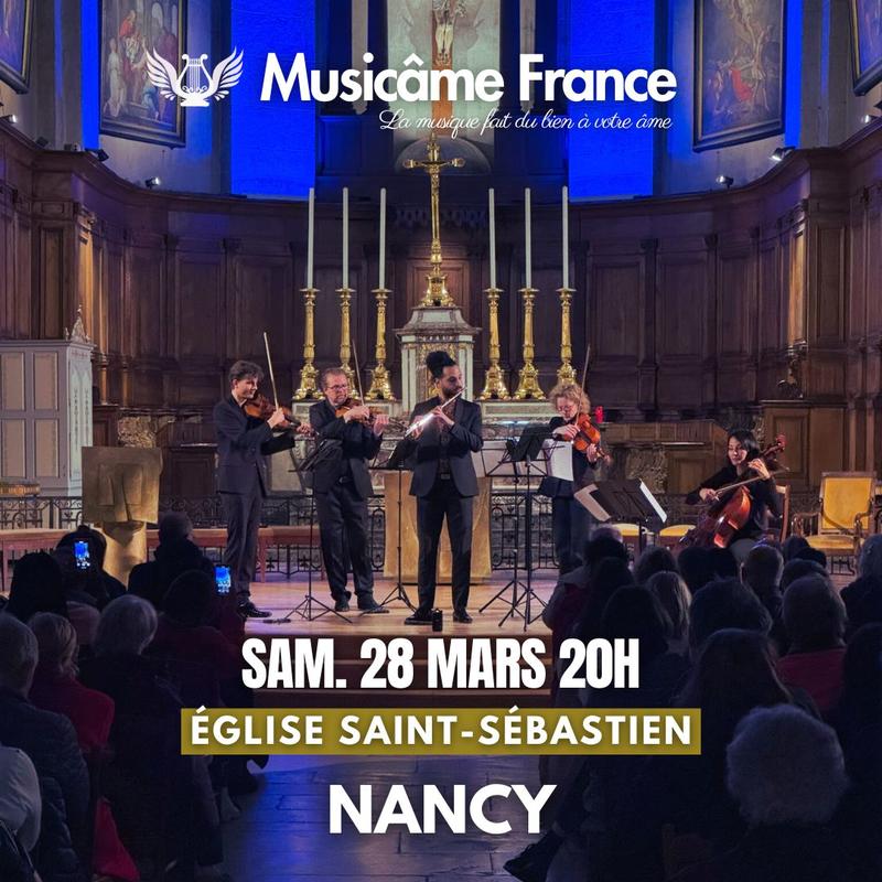 Concert à Nancy : Vivaldi, Bach, Mozart, Tchaïkovski, Rachmaninov, Schubert, Saint-Saëns, de Falla