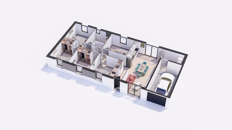 Maison - 98 m² - 7 pièces